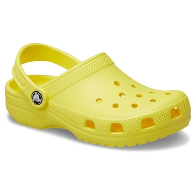 Sandália Crocs Classic Clog Kidst Cyber Yellow - Unissex - Foto 2