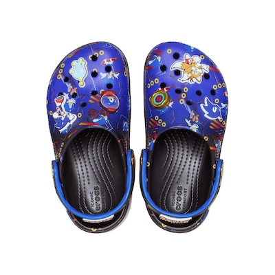 Sandália Crocs Sonic Print Classic Clog T Multi - Unissex - Foto 5
