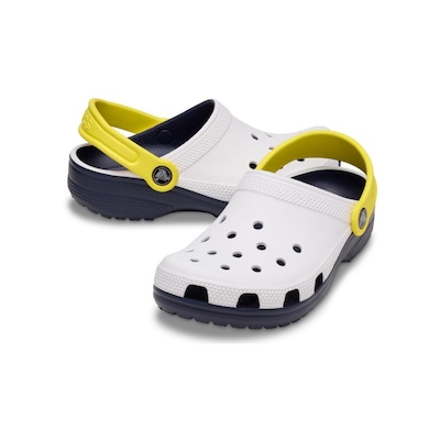 Sandália Crocs Classic Retro Sport Clog T White - Unissex - Foto 4