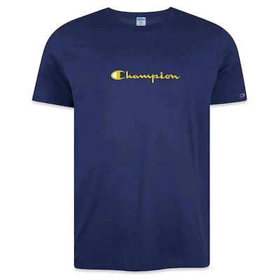 Camiseta Manga Curta Champion Malhão Mc Heritage Script Masculina - Foto 1