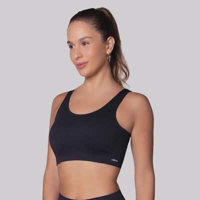 Top + Shorts Selene Canelado sem Costura Feminino - Foto 2