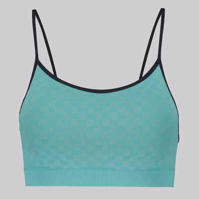 Top + Shorts Selene Quadriculado com Bojo Removível Feminino - Foto 3