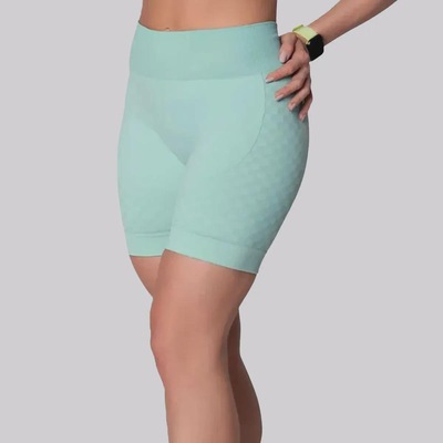 Top + Shorts Selene Quadriculado com Bojo Removível Feminino - Foto 5