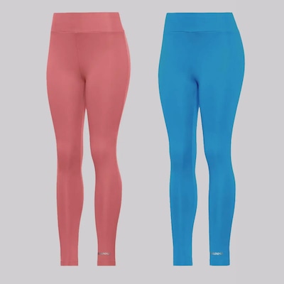 Calça Legging Rainha Classic UV 50+ Joy II - 2 Unidades - Feminina - Foto 1