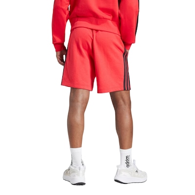 Shorts Moletinho adidas Essentials Três Listras - Masculino - Foto 3