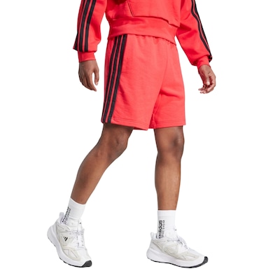 Shorts Moletinho adidas Essentials Três Listras - Masculino - Foto 4