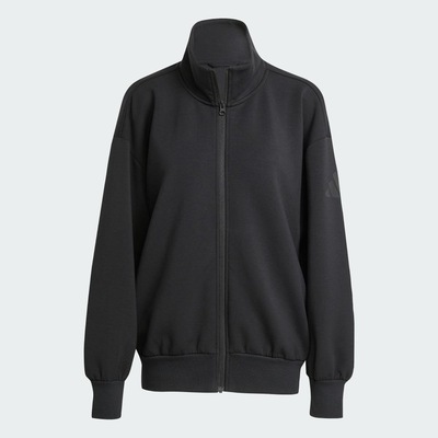 Top Feminino Adidas ALL SZN Soft Lux Loose Full-Zip - Foto 2