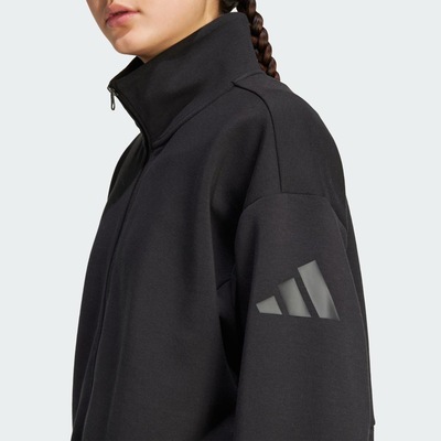 Top Feminino Adidas ALL SZN Soft Lux Loose Full-Zip - Foto 5