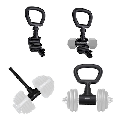 Kit Barra Supino e Alça Kettlebell Yangfit Com Ajuste Rápido - Foto 6