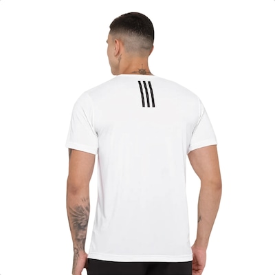 Camiseta Masculina Adidas Own The Run 3 Listras - Foto 2