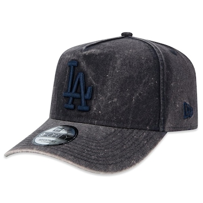 Boné Masculino New Era 940 A-Frame Los Angeles Dodgers Snow Wash Cinza - Foto 1