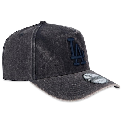 Boné Masculino New Era 940 A-Frame Los Angeles Dodgers Snow Wash Cinza - Foto 4