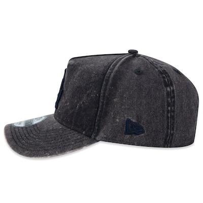 Boné Masculino New Era 940 A-Frame Los Angeles Dodgers Snow Wash Cinza - Foto 6