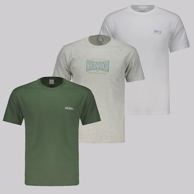 Kit 3 Camisetas Nicoboco Masculinas - Foto 1