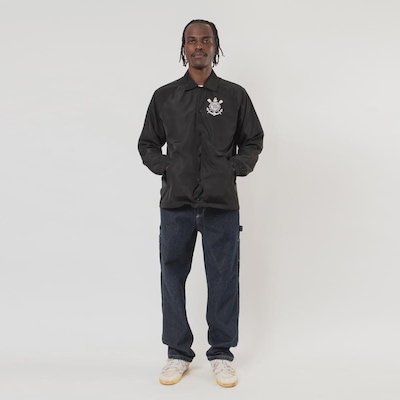 Jaqueta do Corinthians Coach Masculina - Foto 4