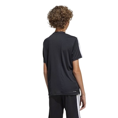 Camiseta adidas Train Essentials 3 Stripes Infantil - Foto 2
