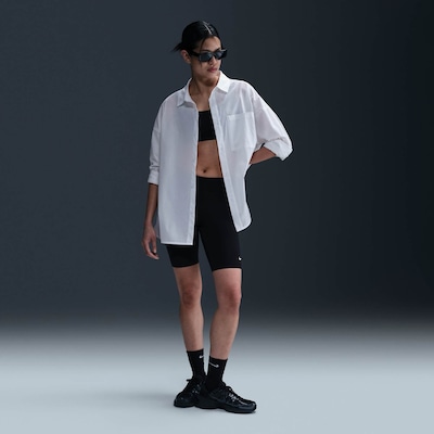 Camisa Nike Sportswear Chill Poplin Feminina - Foto 4