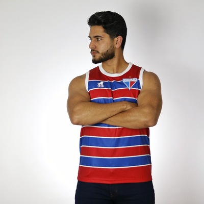 Camisa Regata do Fortaleza Leão 1918 Masculina Listrada - Foto 2