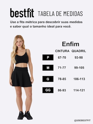 Short Saia Feminino Enfim Active Godê - Foto 3
