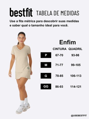 Short Saia Feminino Enfim Active Evasê - Foto 6