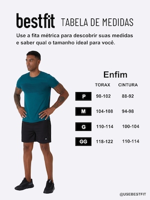 Camiseta Slim Masculina Enfim Active Malha Dry - Foto 3