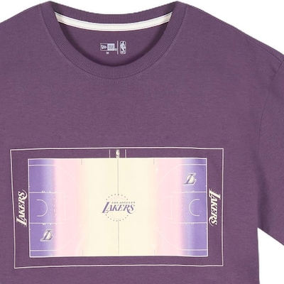 Camiseta Masculina New Era Regular NBA Los Angeles Lakers Sunset - Foto 2