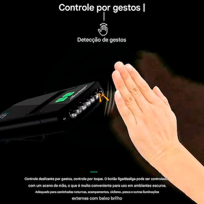 Lanterna Gold Sports Led com suporte de Lapela de Boné - Foto 5