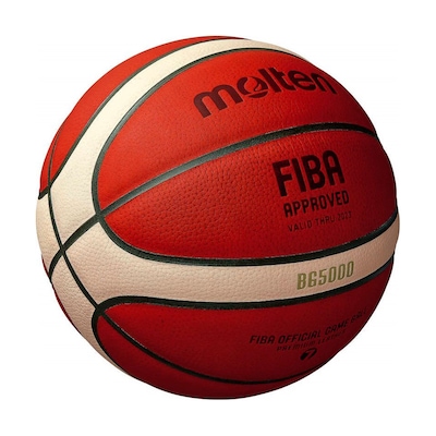 Bola Molten Basketball BG5000 em Couro FIBA Approved T6 - Foto 5
