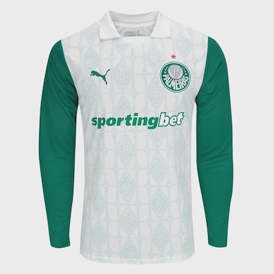 Camisa do Palmeiras II 25/26 Masculina Puma Manga Longa Torcedor - Foto 1