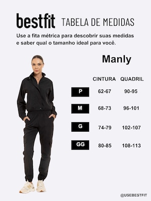 Calça Corta Vento Feminina Manly Aveludada - Foto 5