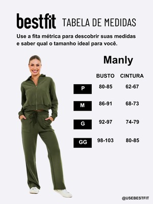 Jaqueta de Moletom Felpado Feminina Manly - Foto 5