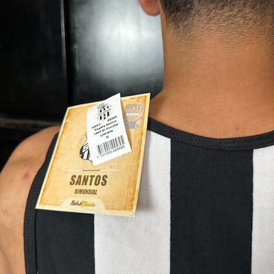 Camisa Retrômania Santos Regata Retrô 1963 Bi Mundial - Masculino - Foto 4