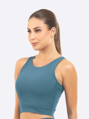 Top Cropped Feminino Manly Canelado - Foto 3