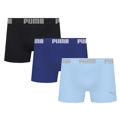Kit 3 Cuecas Puma Boxer Sem Costura Masculina - Foto 1