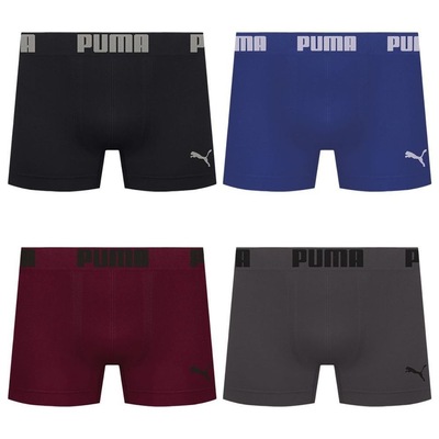 Kit 4 Cuecas Puma Boxer Sem Costura Masculina - Foto 1