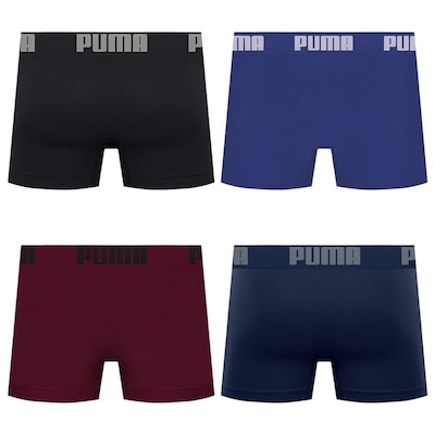 Kit 4 Cuecas Puma Boxer Sem Costura Masculina - Foto 2