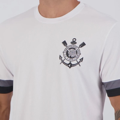 Camisa Futfanatics do Corinthians Details Branca 9 Yuri Alberto - Foto 5