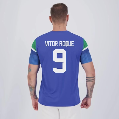 Camisa FutFanatics do Palmeiras Vitor Roque 9 Vibração Masculina - Foto 1
