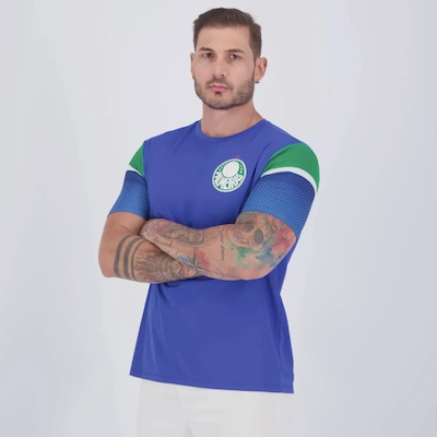 Camisa FutFanatics do Palmeiras Vitor Roque 9 Vibração Masculina - Foto 4