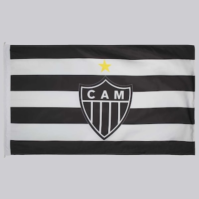 Bandeira FutFanatics do Atlético Mineiro Dupla Face - Foto 1