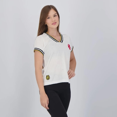 Camisa FutFanatics Vasco 1974 Jacquard Feminina - Foto 2