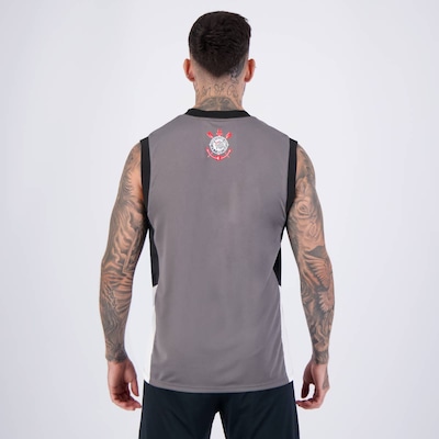 Camiseta Regata FutFanatics Corinthians Basquete Helança Masculina - Foto 4