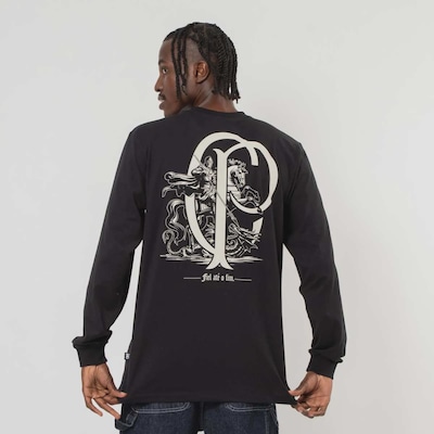 Camisa Manga Longa Corinthians São Jorge Masculina - Foto 3