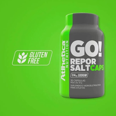 Repositor Hidroeletrolítico Atlhetica Go! Repor Salt 30 Cápsulas - Foto 5
