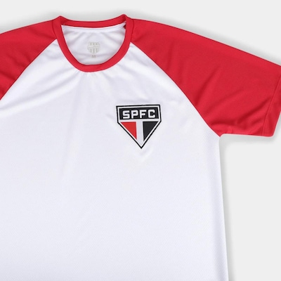 Camiseta do São Paulo Raglan RetrôMania Basic Masculina - Foto 5