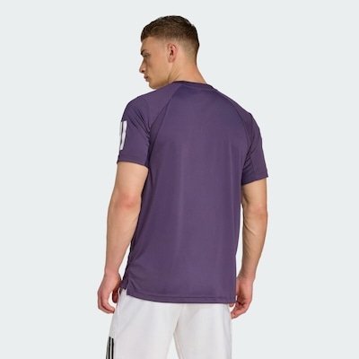 Camiseta Masculina Adidas Club 3 Listras Tee - Foto 3
