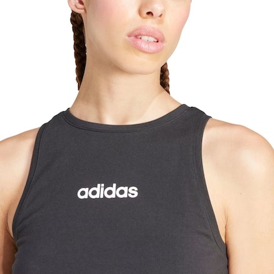 Camiseta Regata Feminina adidas Essentials Linear Slim - Foto 6