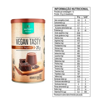 Vegan Tasty 420g Nutrify - Foto 2