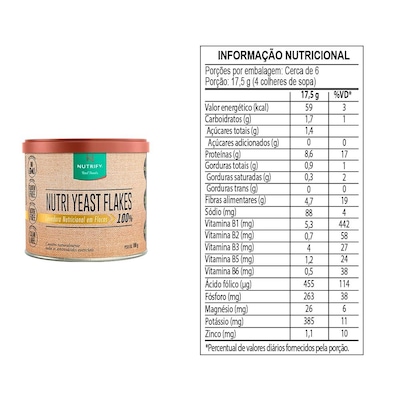 Nutritional Yeast Flakes 100g Nutrify - Foto 2