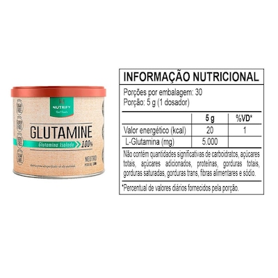 Glutamine 150g Nutrify - Foto 2